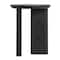 Hello Honey® Black Asymmetrical Fir Wood Round End Table